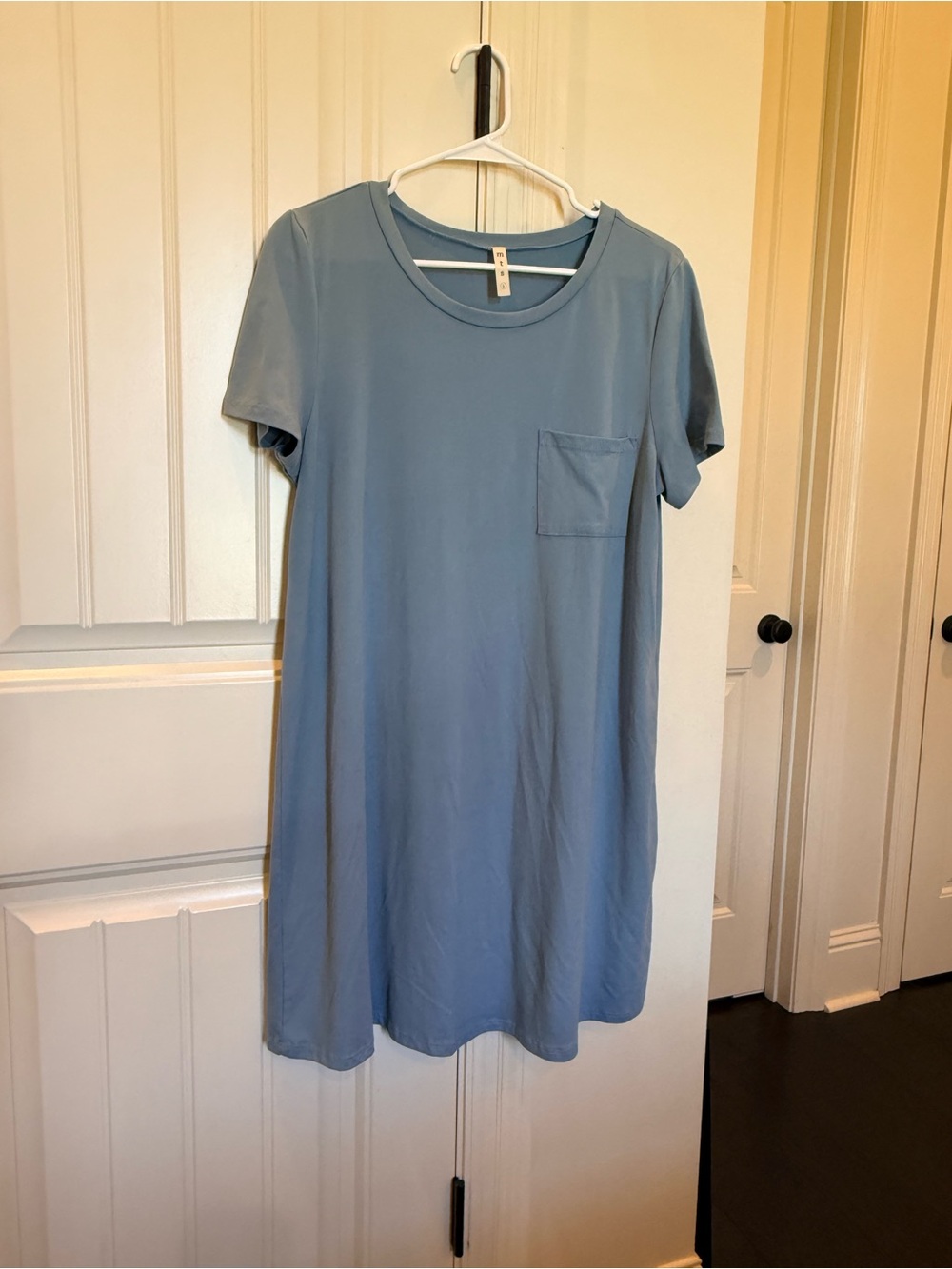 mts Blue Crewneck T-Shirt Dress